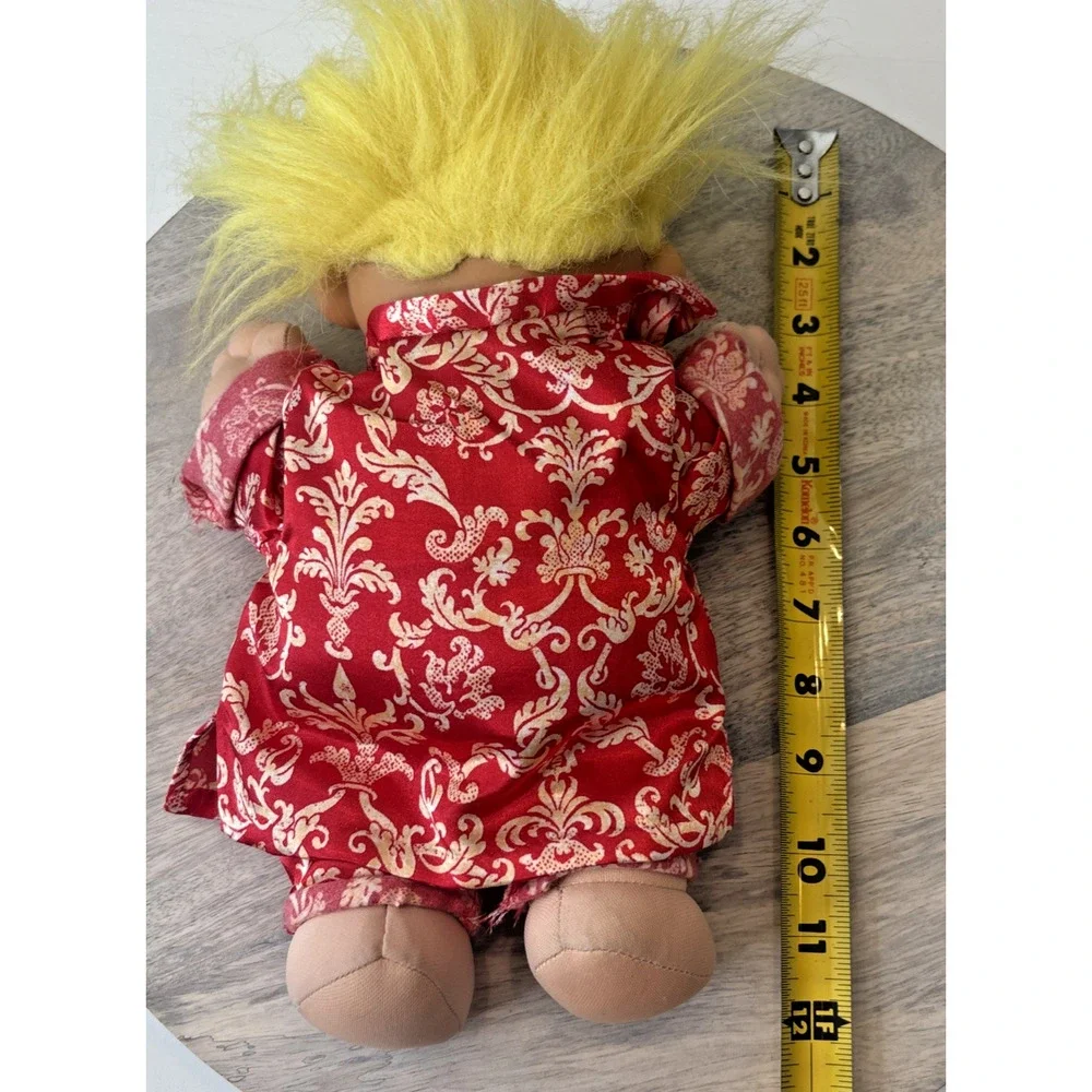 Russ Troll Kids Doll “Sinbad” Yellow Hair Red Outfit w/ Hang Tag Vintage 90s - Picture 7 of 8